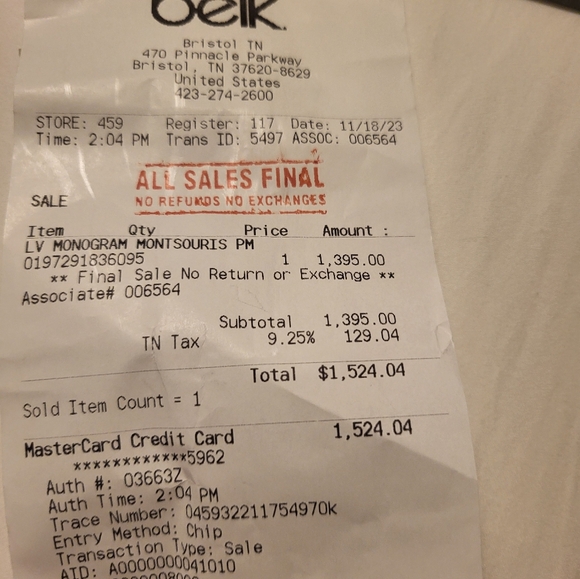 LV Montsouris MM monogram back pack - Picture 3 of 8